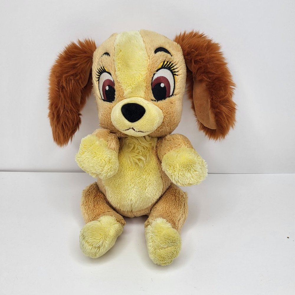 Vtg Disney Parks Babies Plush “Lady” Puppy‎ Stuffed Blushing Authentic Original